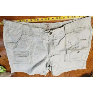 Red Head Cargo Shorts Men 50 Khaki Beige Pockets Zip Up Button Waist Cotton